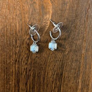 Kendra Scott silver Huggies hoops